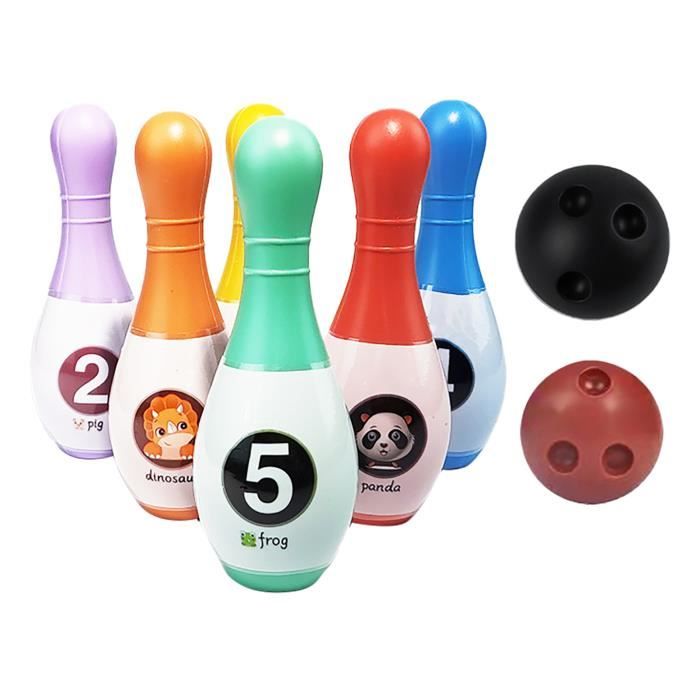 Ensemble de boules de bowling - COCOSITY - Jeu de quilles pour enfants - Multicolore - 3 à 15 ans - Intérieur