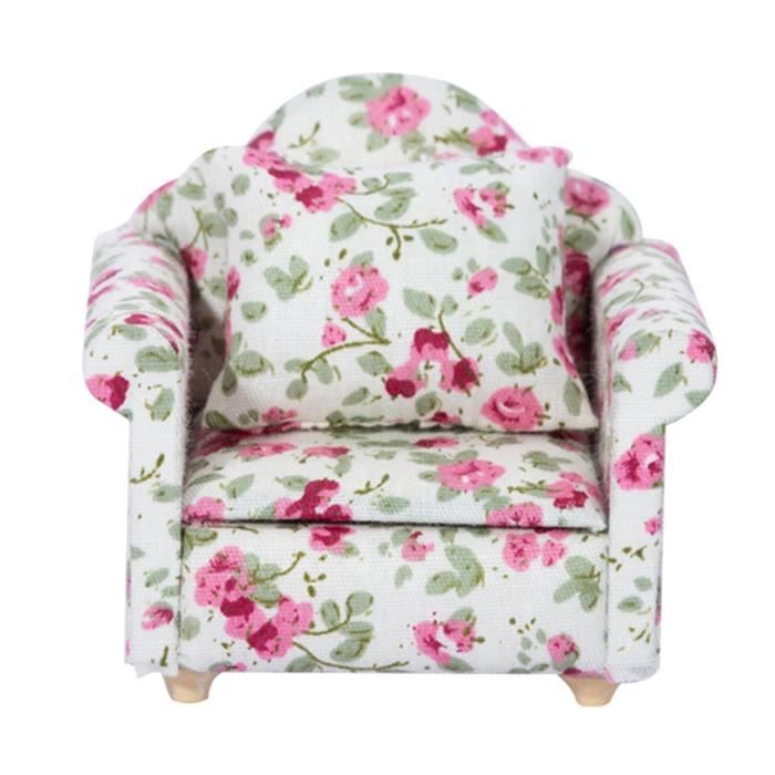 Hililand canapé double de maison de poupée Accessoires de maison de