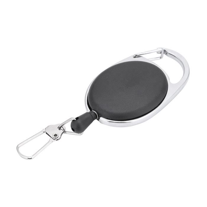 Porte-clés antivol - QQMORA - Modèle 5CM - Métal - Télescopique - Facile à utiliser Métal (comme