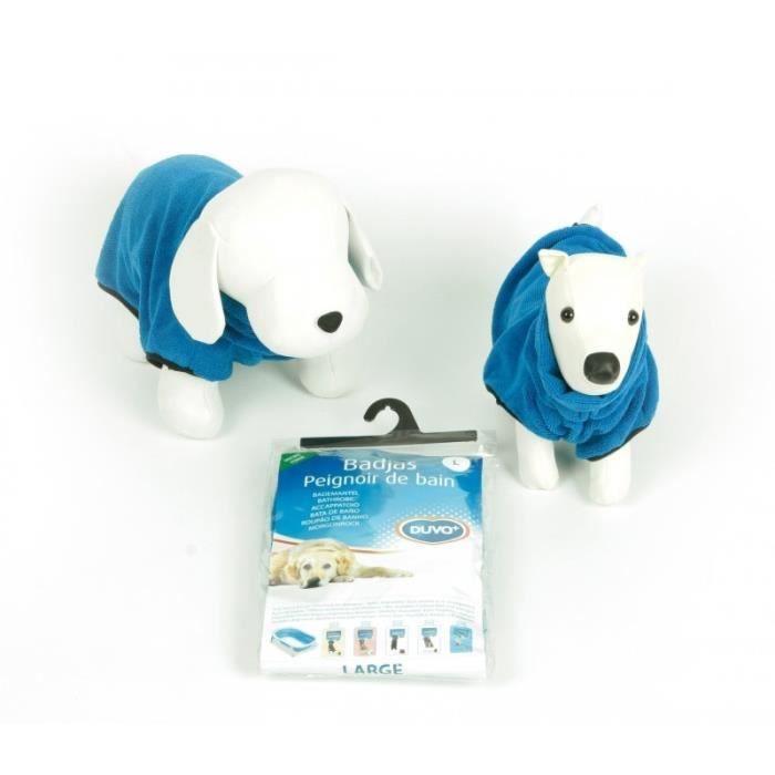 Comparer les prix de PEIGNOIR DE BAIN POUR CHIEN MICROFIBRE L-RUGLENGTE 40CM bleu