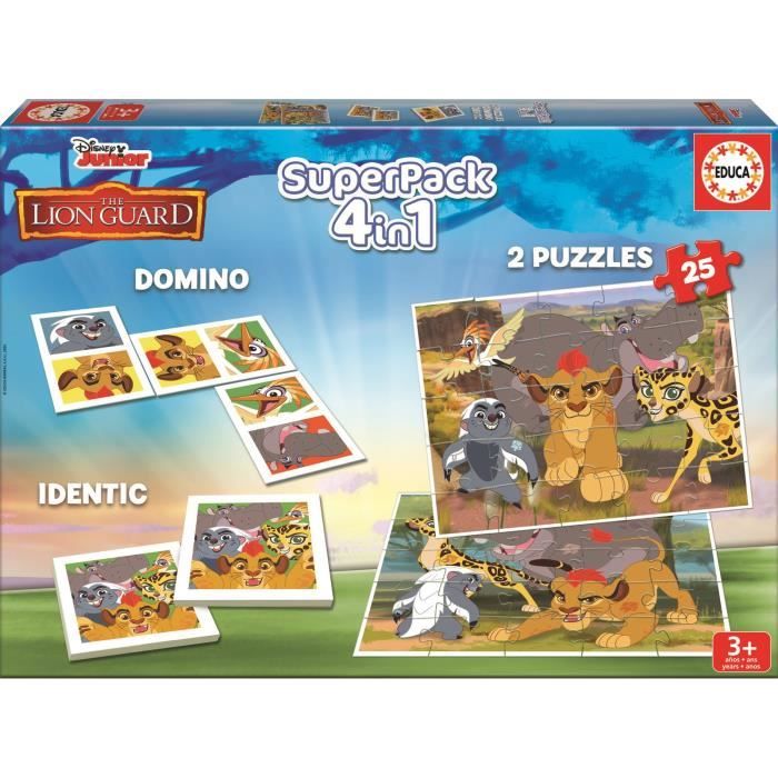LA GARDE DU ROI LION Le roi Lion puzzle et jeux Superpack Cdiscount Jeux Jouets