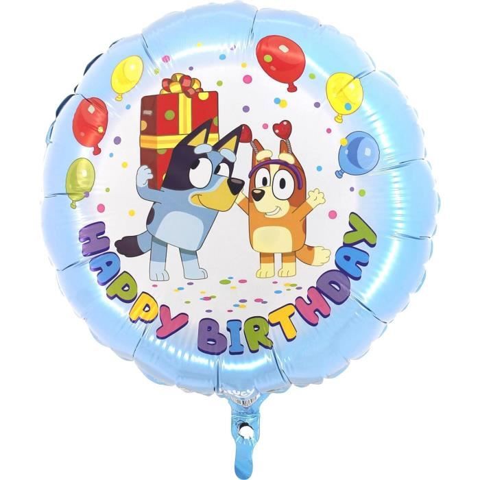Ballon métal joyeux anniversaire doré 45 cm, décoration anniversaire et