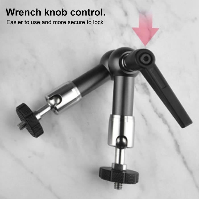 Support D'écran De Bureau Avec Bras De Montage Mural 1/4" Avec Trou De Vis VESA 100 X 100 Mm Et 75 X 75 Mm Pour Une Visualisation Flexible