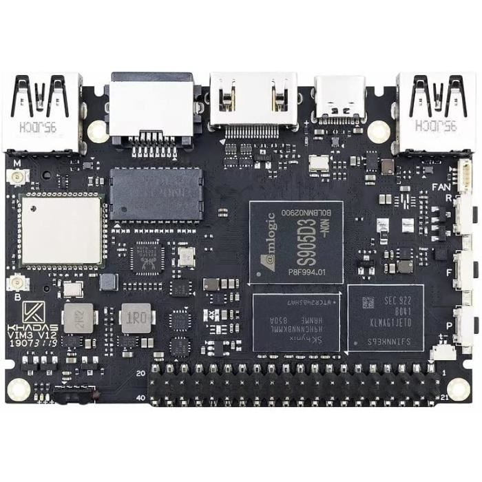 HTPC - KHADAS - VIM3L - Amlogic S905D3 - 2GB RAM - 16GB eMMC - Gigabit ...