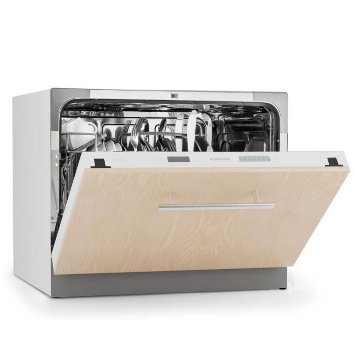 Lave-vaisselle - KLARSTEIN - Havasia UV 6 Secret - 6 programmes - Ouverture automatique - Beige - Klarstein