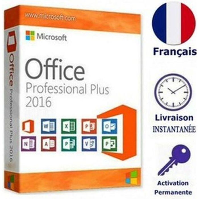 Microsoft Office 2016 Pro Plus Clé Licence D'Activation Livraison rapide à télécharger