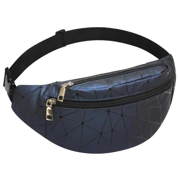 Sac Banane Unisexe étanche – Sport, Randonnée, Vélo – 3 Poches, Sangle Réglable 40-125 Cm, Olive
