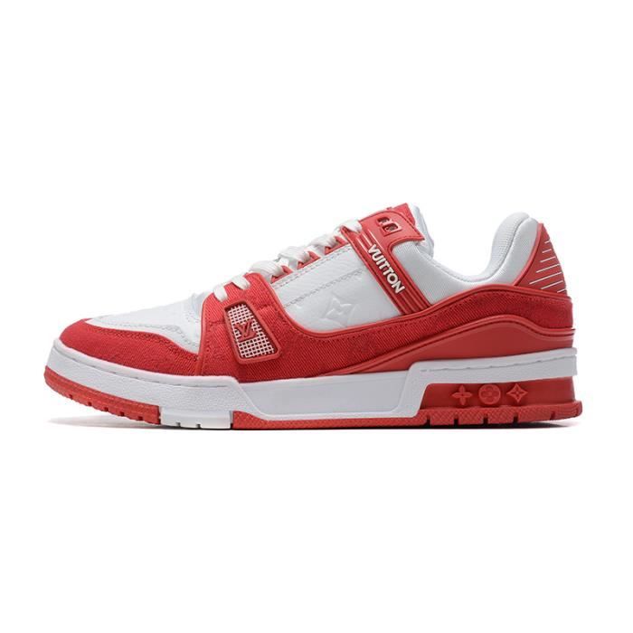 Chaussure louis vuitton rouge outlet