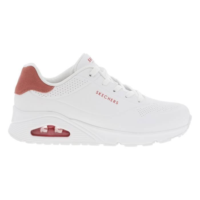 Skechers Baskets basses Skechers blanc - SKECHERS - Femme - Lacets - Plat