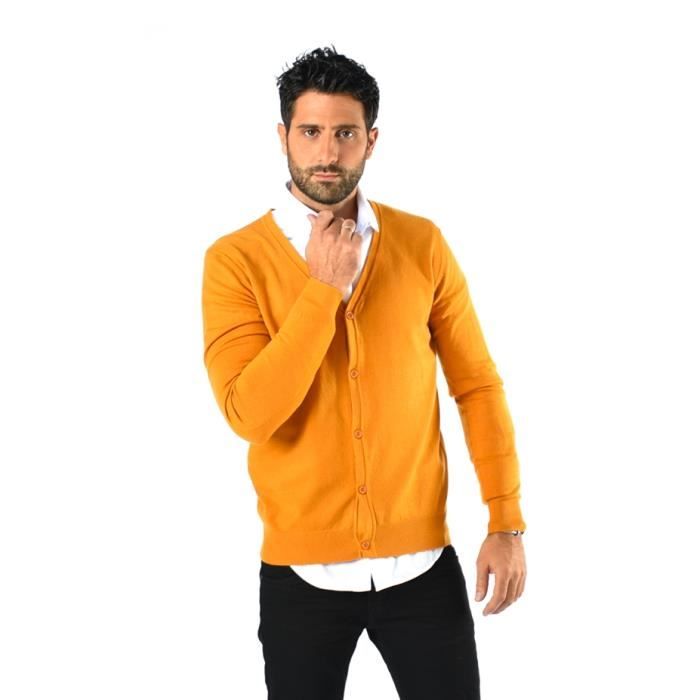 Gilet moutarde homme Outlet