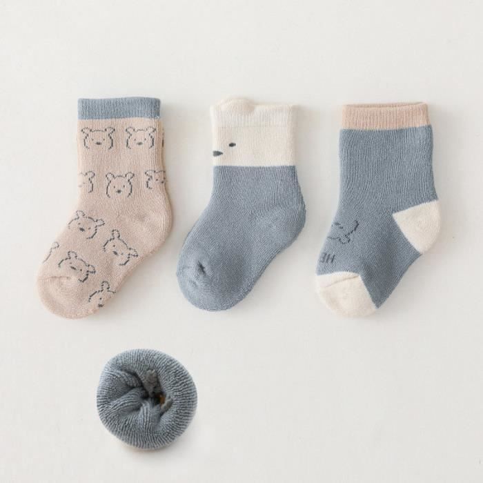 Chaussettes Bebe En Coton Fille Garcon Chaussettes Naissance 3 Paires Mignon Chaussettes Pour Bebes Enfant Cdiscount Pret A Porter