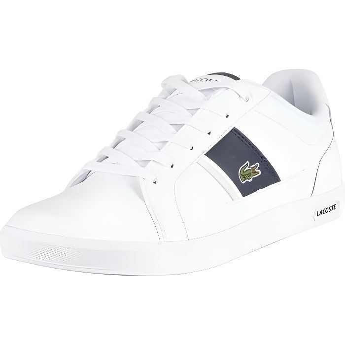 basket lacoste argenté