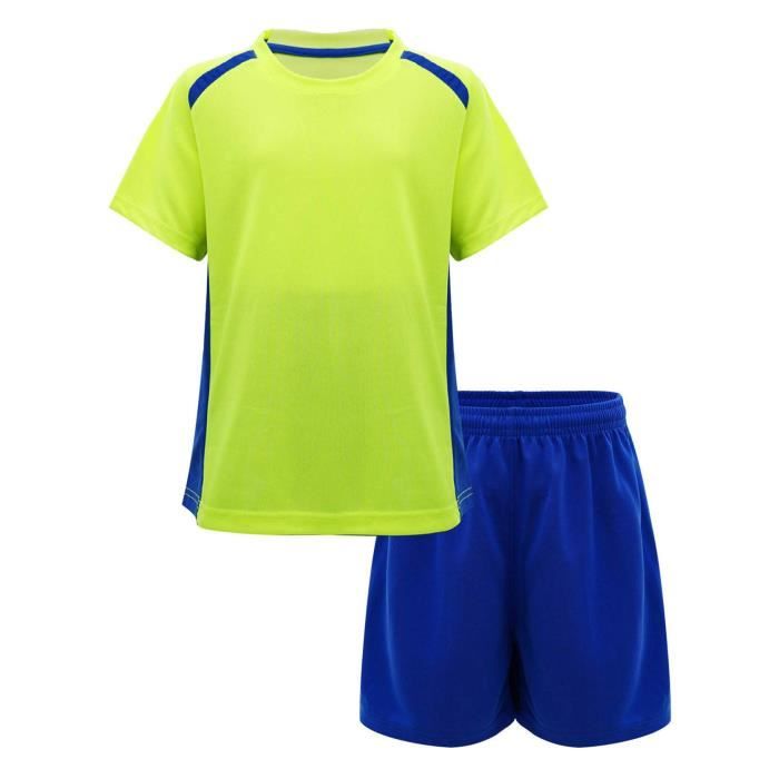 Freebily Ensemble Football Enfant Garçon Tenue Manches Courtes Maillot de  Foot France Survêtement 7-14 Ans - Cdiscount Sport