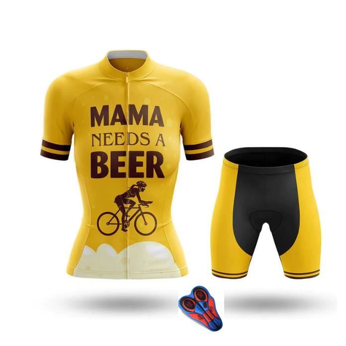 Ensemble de cyclisme gel pro 20d pour femmes, combinaison à manches courtes, short à bretelles