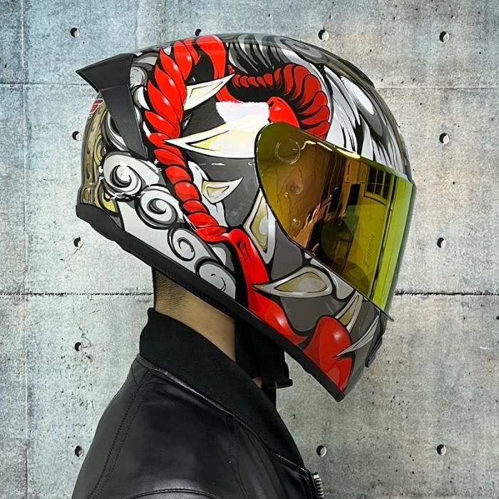 Milwaukee Casque de course modulaire intégral certifié DOT avec visière pare-soleil