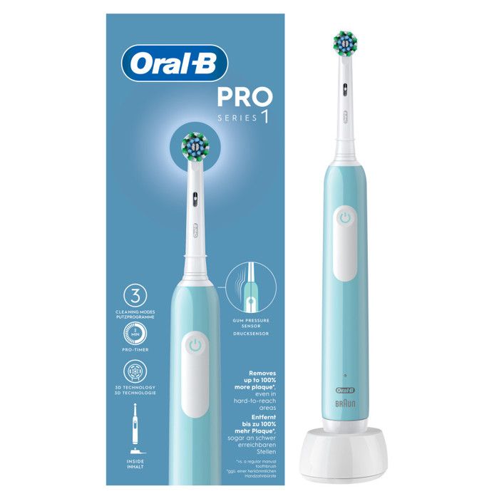 Brosse À Dents Électrique Oral-B Pro 1 700 – Minuteur, Technologie 3D, Rechargeable - vue 3