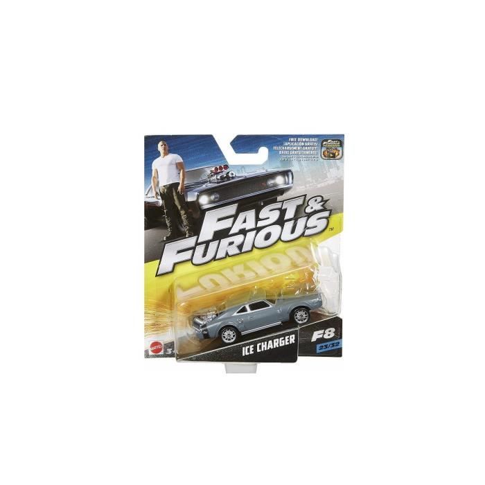 fast & furious : pour ice charger - vehicule miniature gris - voiture collection 23/32