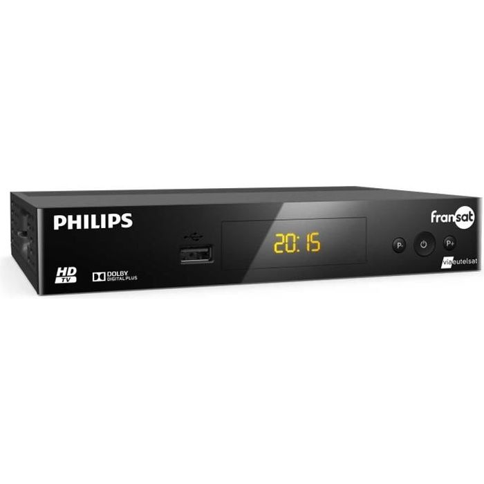 Philips DSR3031F Décodeur satellite HD + Carte Fransat