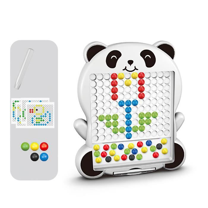 TollesfürKinder Jeu magnétique pour enfants – Tableau magique magnétique avec boules et stylo – Idéal pour les enfants à partir de 3 – Le jeu magnétique magique pour les trajets en voiture