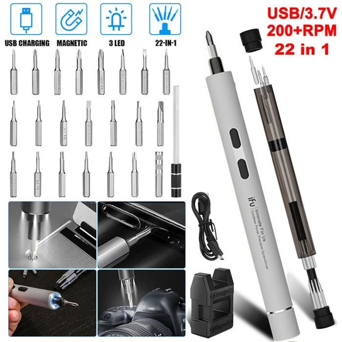 Tournevis Électrique De Précision 78 En 1 - Kit Avec 56 Embouts Magnétiques, Écran LED Et 5 Vitesses De Couple - Parfait Pour Réparer Smartphones, Ordinateurs, Montres