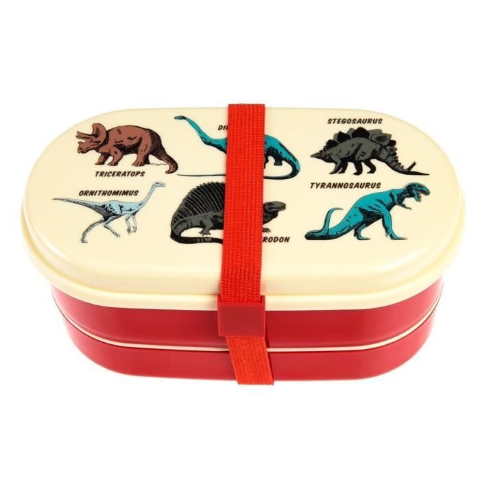 Lunch box enfant Rex London Prehistoric Land - rouge/beige - TU