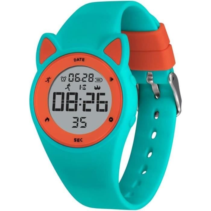 BIGMEDA Montre Enfant Numérique Sport 30M Etanche Multifonction Électronique Montres 7 Couleur