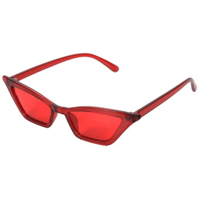Lunettes De Soleil Vintage Pour Femmes Oeil De Chat Lunettes De Soleil De Luxe Retro Petites Lunettes De Soleil Pour Dames Rouge Achat Vente Lunettes De Soleil Femme Cdiscount