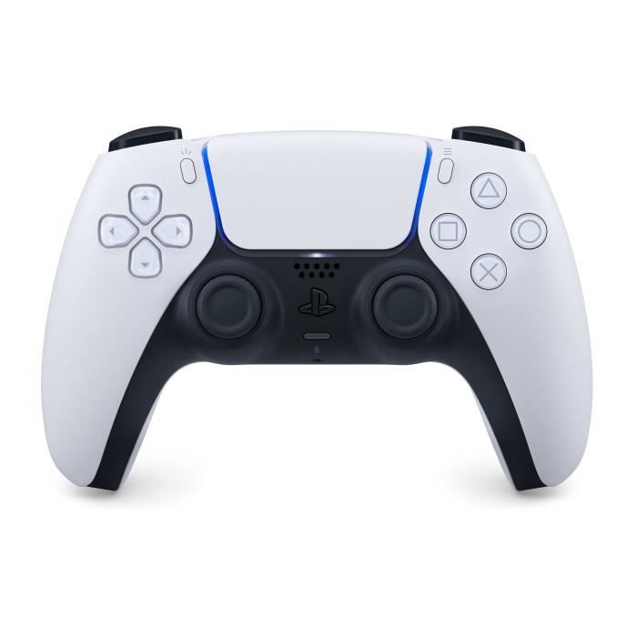 Manette de jeu - SONY - DualSense - Bluetooth/USB - Noir et Blanc - Vibration intégrée