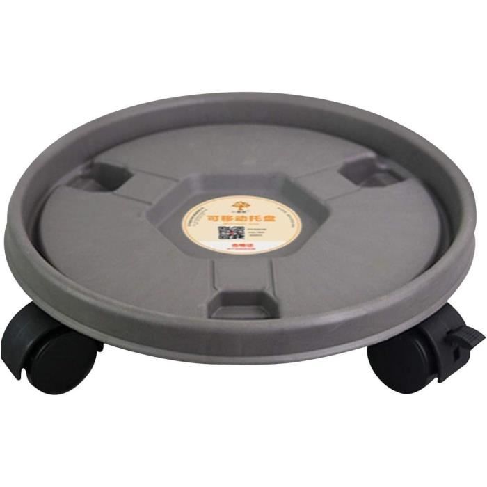 Support De Pot De Fleurs En Bois Avec Roulettes, 4 Pièces, Cèdre, 25x25 Cm