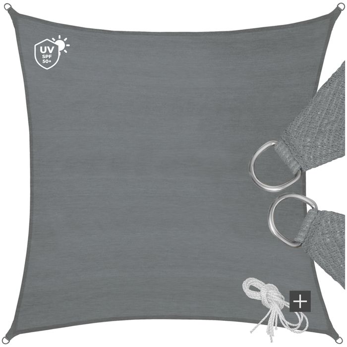 Umi Voile d'Ombrage Carré HDPE 2x2m Toile Ombrage Carré Anti 95% UV pou UMi Brand 