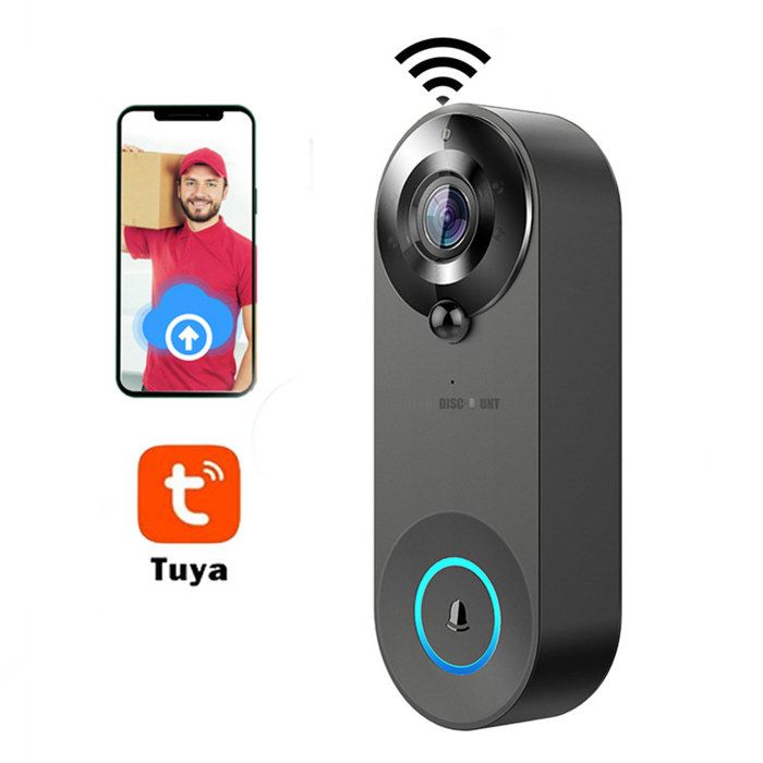 Tuya – Sonnette Vidéo Sans Fil Wi-fi, Système D'interphone