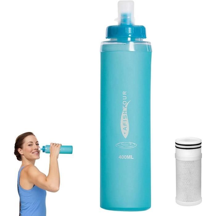 LifeStraw Peak Series - Filtre à Eau Portable Pour Bouteille Souple - Gris Montagne - Purifiez L'eau En Randonnée
