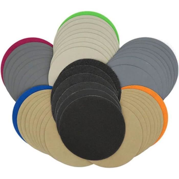 Lot De 10 Roues De Papier Abrasif 80 Avec Tige 6mm - Disques Ponçage Et Polissage Pour Métal