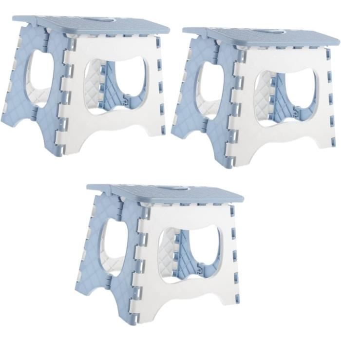 Tabouret Antidérapant Plastique Vert GRIRIW - Escabeau Multifonctionnel 26x24cm Pour Salle De Bain, Cuisine Et Enfants