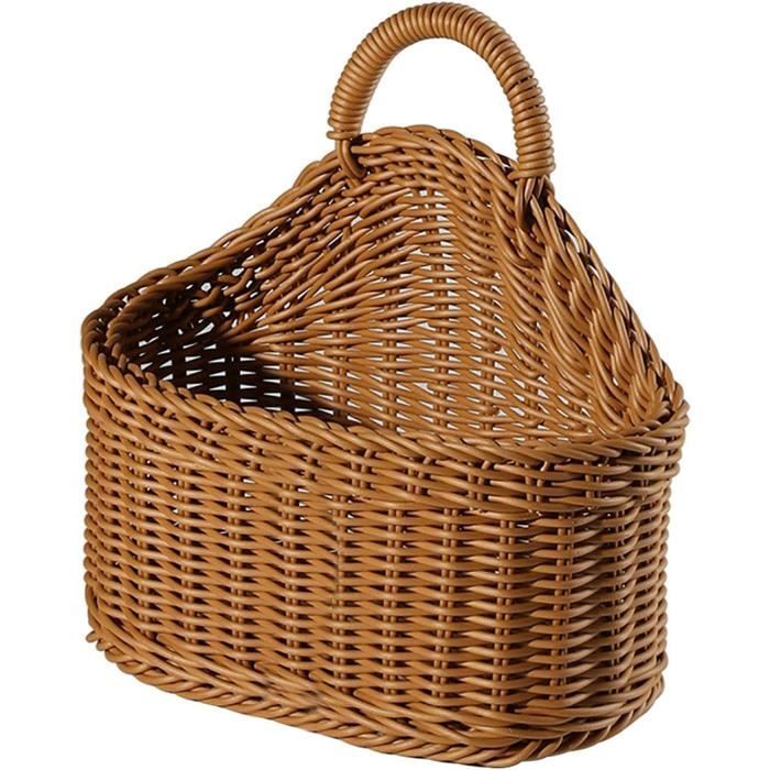 Panier Mariage Paniers Pour Filles En Osier Avec Poignées, Paniers De Mariage Tress S La Main Avec Doublure Panier D Coratif Rond Panier Pour Mariage