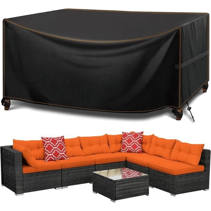 Housse De Protection Pour Salon De Jardin 170x55x70cm - Imperméable, Coupe-vent, Anti-UV - Tissu Oxford 420D
