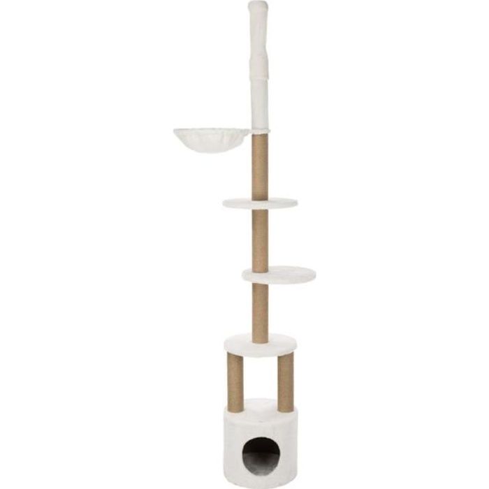 TRIXIE Griffoir pour chat Aurelio 220-250 cm Blanc et marron TRIXIE Griffoir pour chat Aurelio 220-250 cm Blanc et marron