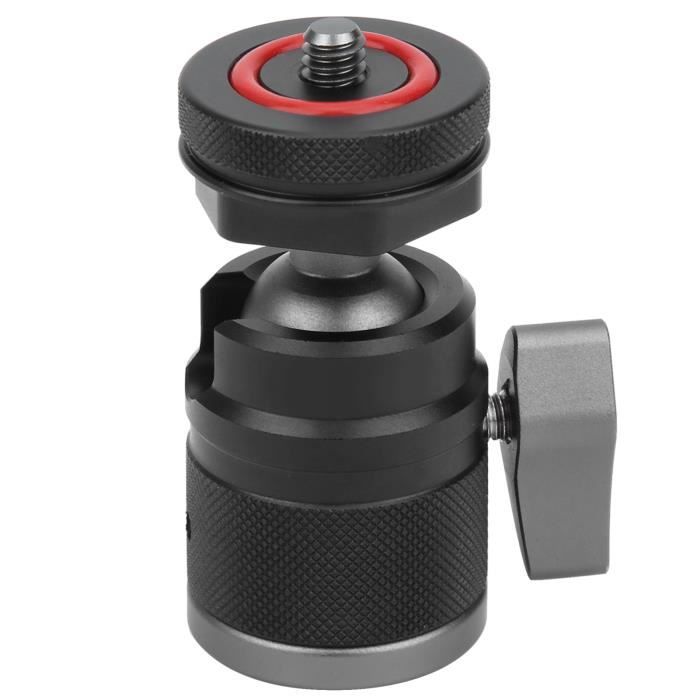 Support Caméra Double Tête Sphérique 360° REYGEAK – Vis 1/4" Pour GoPro Hero 13/12/11/10/9/Max – Fixation Guidon Vélo Robuste