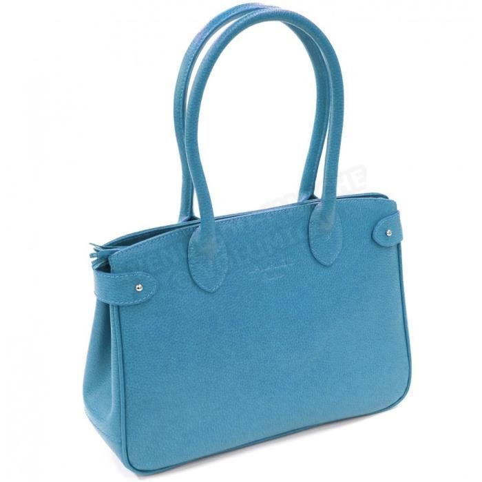 Sac ?� main paris cuir Bleu Turquoise - Achat / Vente Sac ?� main paris cuir Bleu - Cdiscount