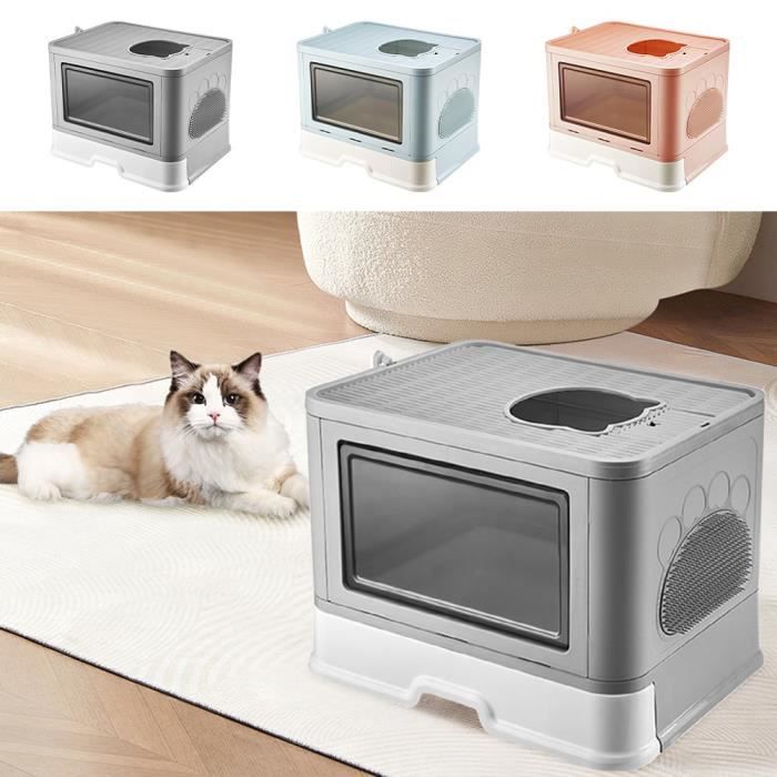 Meilleurs prix pour Bac à Litière pour Chat - XUANYU - Maison de Toilette Chat XXL - Gris - Moyen - A monter soi-même