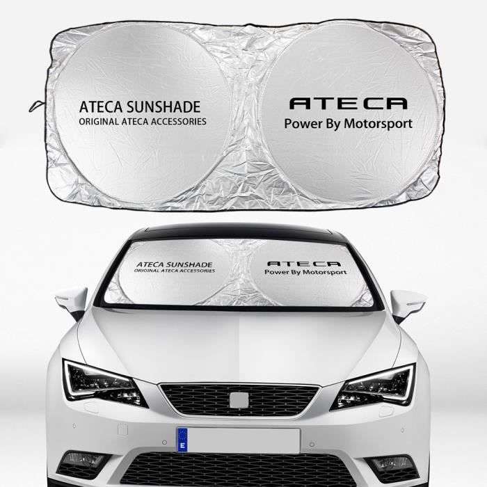 Pare-Soleil Voiture Seat Arona Ateca Ibiza - Gris Avec Miroir - Ref 5GG857551 - Remplacement Direct