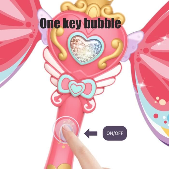 Baguette à Bulles Automatique Pour Enfants 3-5 Ans Lumière Et Musique Machine à Bulles Électrique Garçons Filles Cadeau Pour 2 3 4 5 6 7 8 Ans Jouets à Bulles Pour Anniversaire Mariage En Plein Air