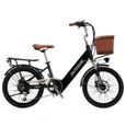 20" vélo électrique ville, urbain électrique femme, La hauteur recommandée 140cm, 250W Vélo électrique route montagne, Cityrun Vert-1