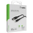 BELKIN - cable - BRAIDED A-LTG 1M, BLK - BRAIDED A-1
