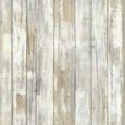 RoomMates Sticker papier peint adhésif repositionnable planche bois - Blanc 500 x 53 cm-1