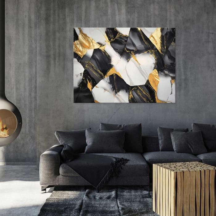 Impression sur Toile Montagne Paysage Moderne 100x75 cm XXL Tableau Décoration Deco Murale Intissée pour Salon Chambre Cuisine - Maison Impression sur Toile Montagne Paysage Moderne 100x75 cm XXL Tableau Décoration Deco Murale Intissée pour Salon Chambre Cuisine - Maison