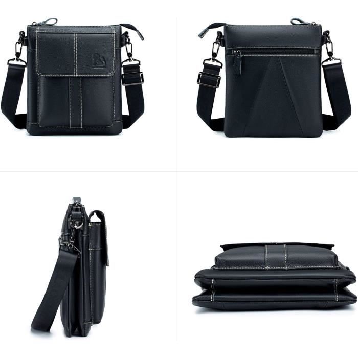 Pochette homme cuir hotsell noir