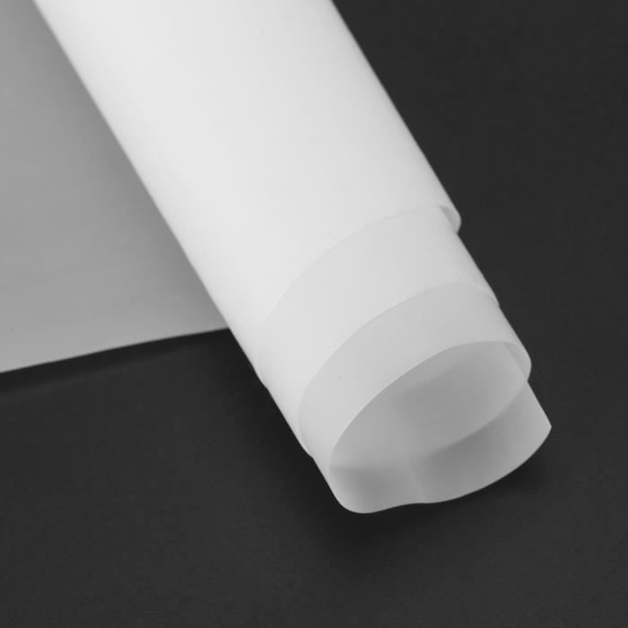 Feuille de Téflon de PTFE, Plaque de Rouleau de Film pour Transferts de  Presse à Chaud 1000mm × 300mm Épaisser de 0,1mm (Blanc)