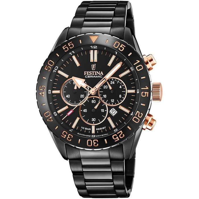 Montre Festina chronographe black FESTINA Homme Etanche 100m