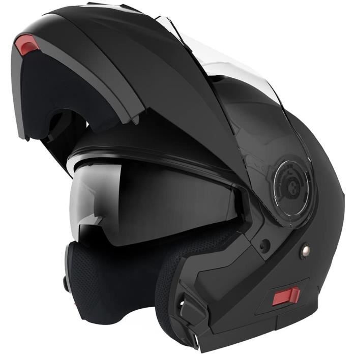 Casque Modulable Homologué Casque Moto Modulable Double Visière pour hommes  et femmes avec feu arrière à LED pour casque de m [292] - Cdiscount Auto